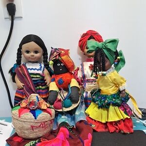 Black and Red Dolls & Accessories Set